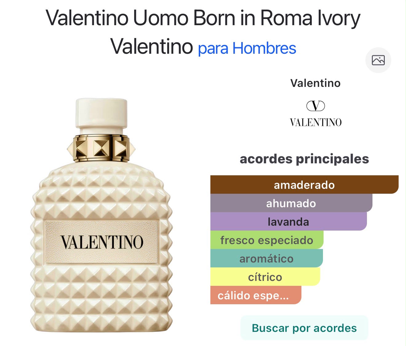 Miniatura de Rome Ivory Pour Homme
